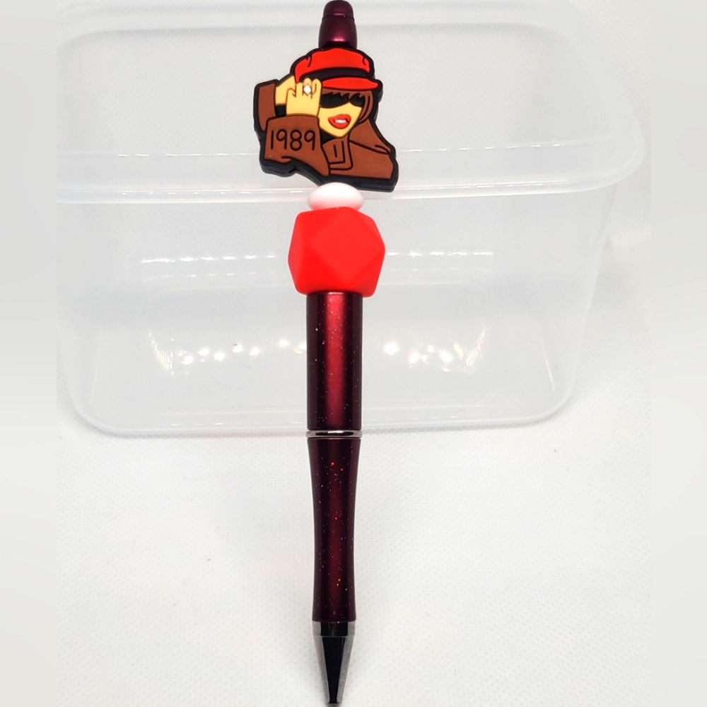 B2G1F Taylor Swift Inspired 1989 Beaded Pen, NEW